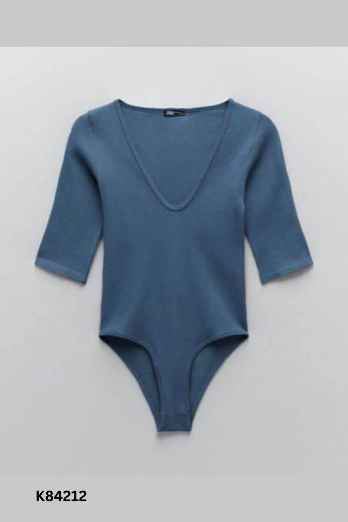 Bodysuit ZARA xanh trơn