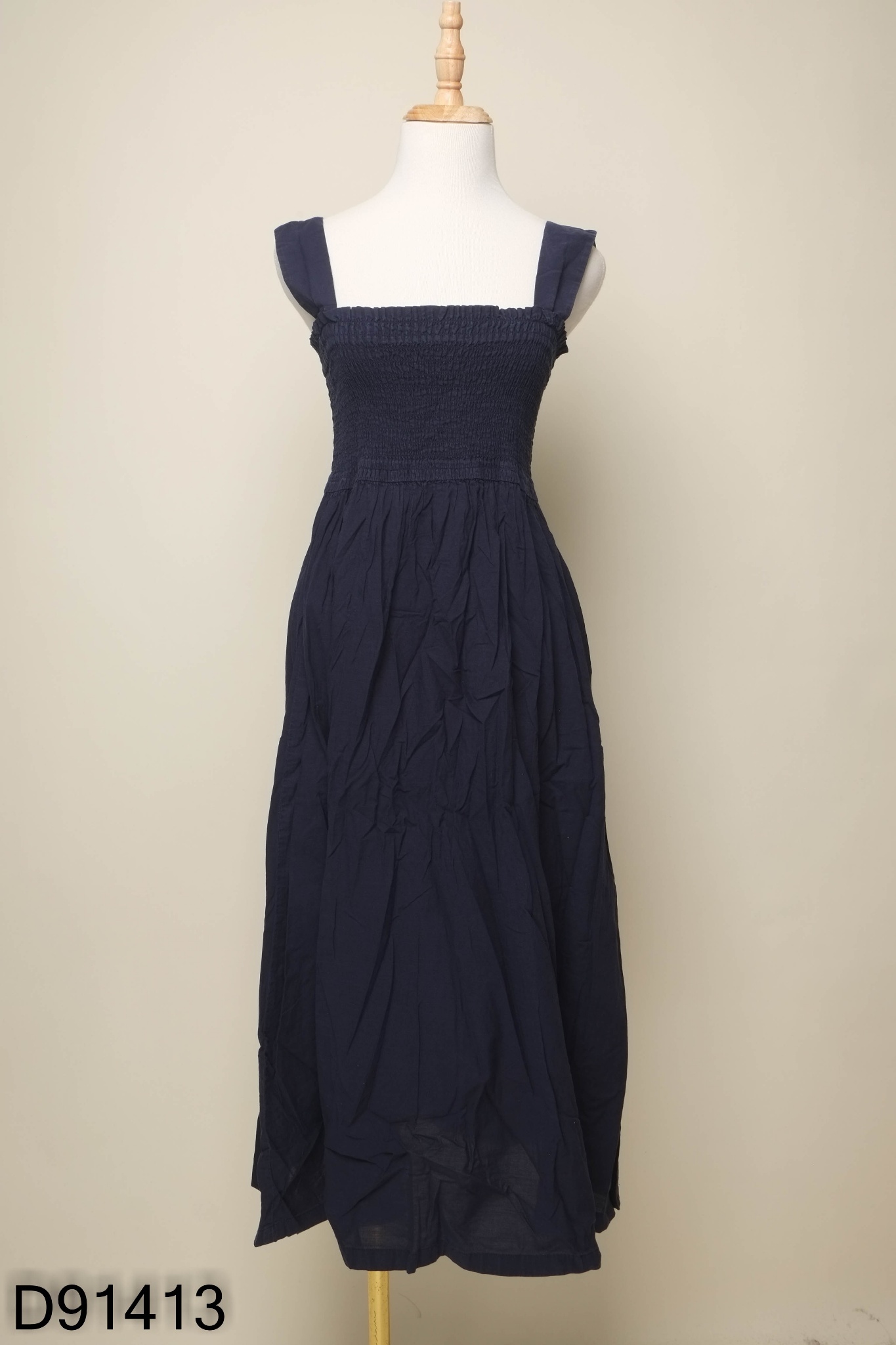 Váy xanh than UNIQLO chun ngực (KÈM LÓT)