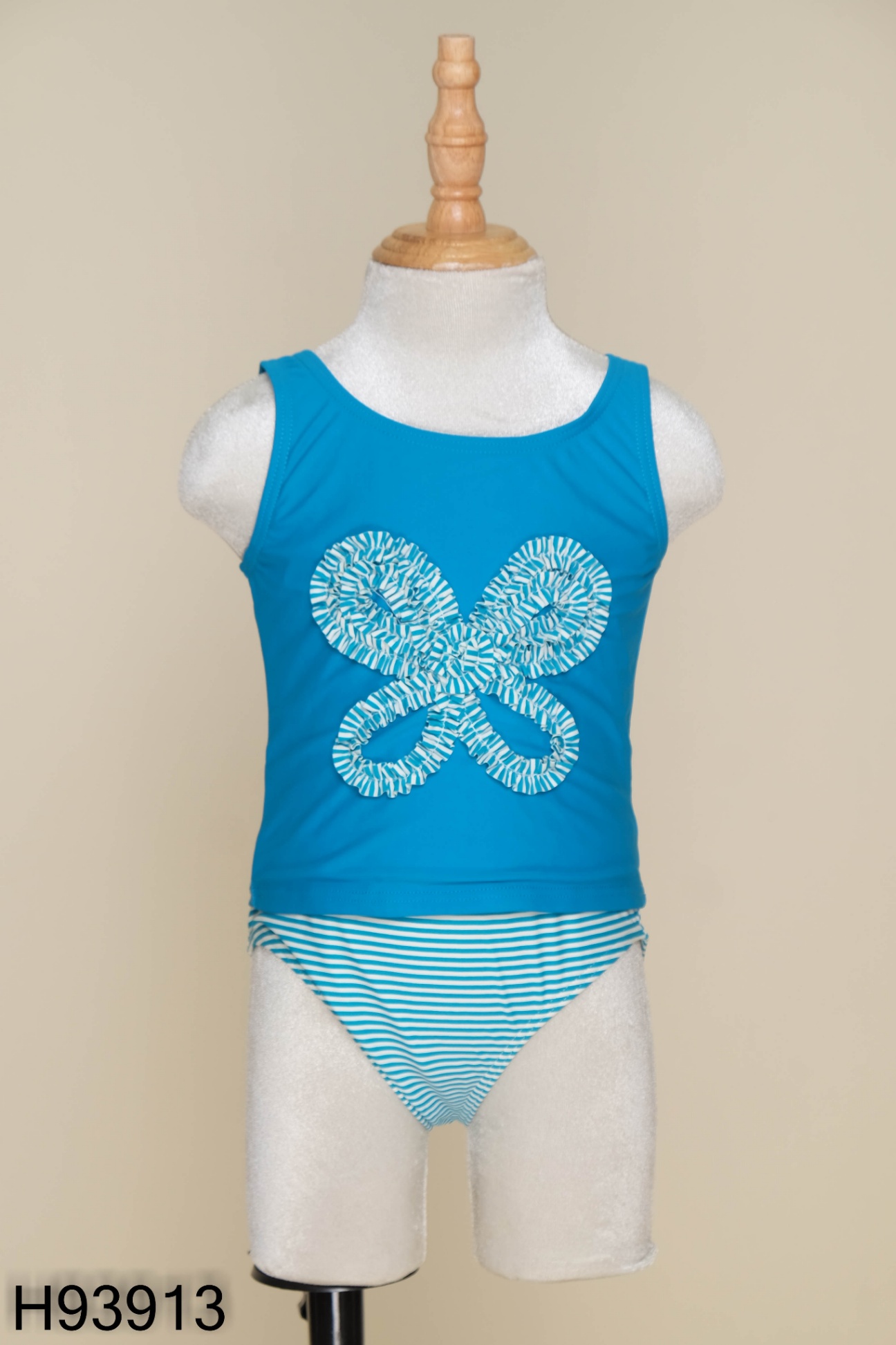 NEWTAG SET Bikini xanh phối kẻ KIDS