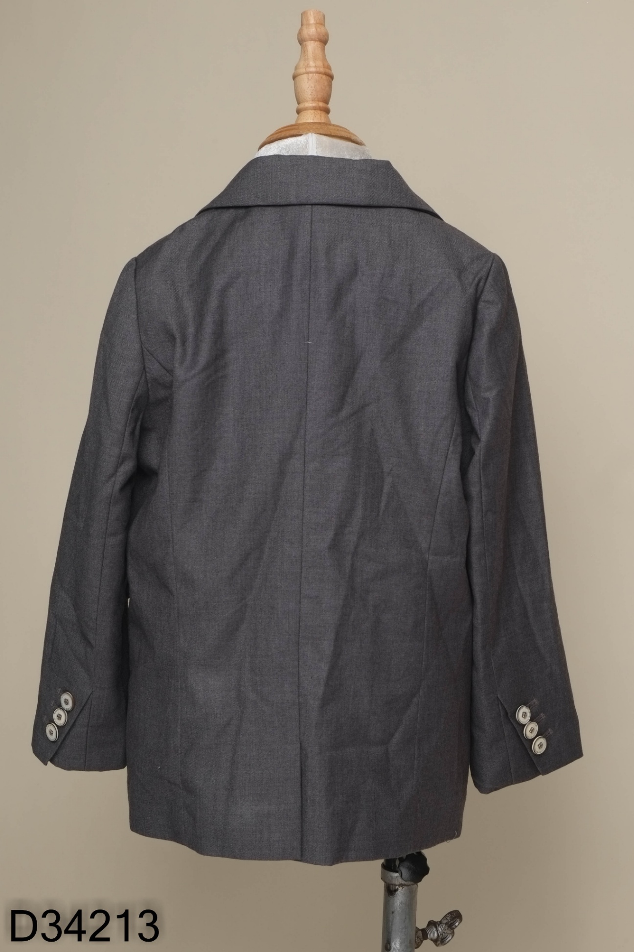 Blazer xám đậm trơn KIDS