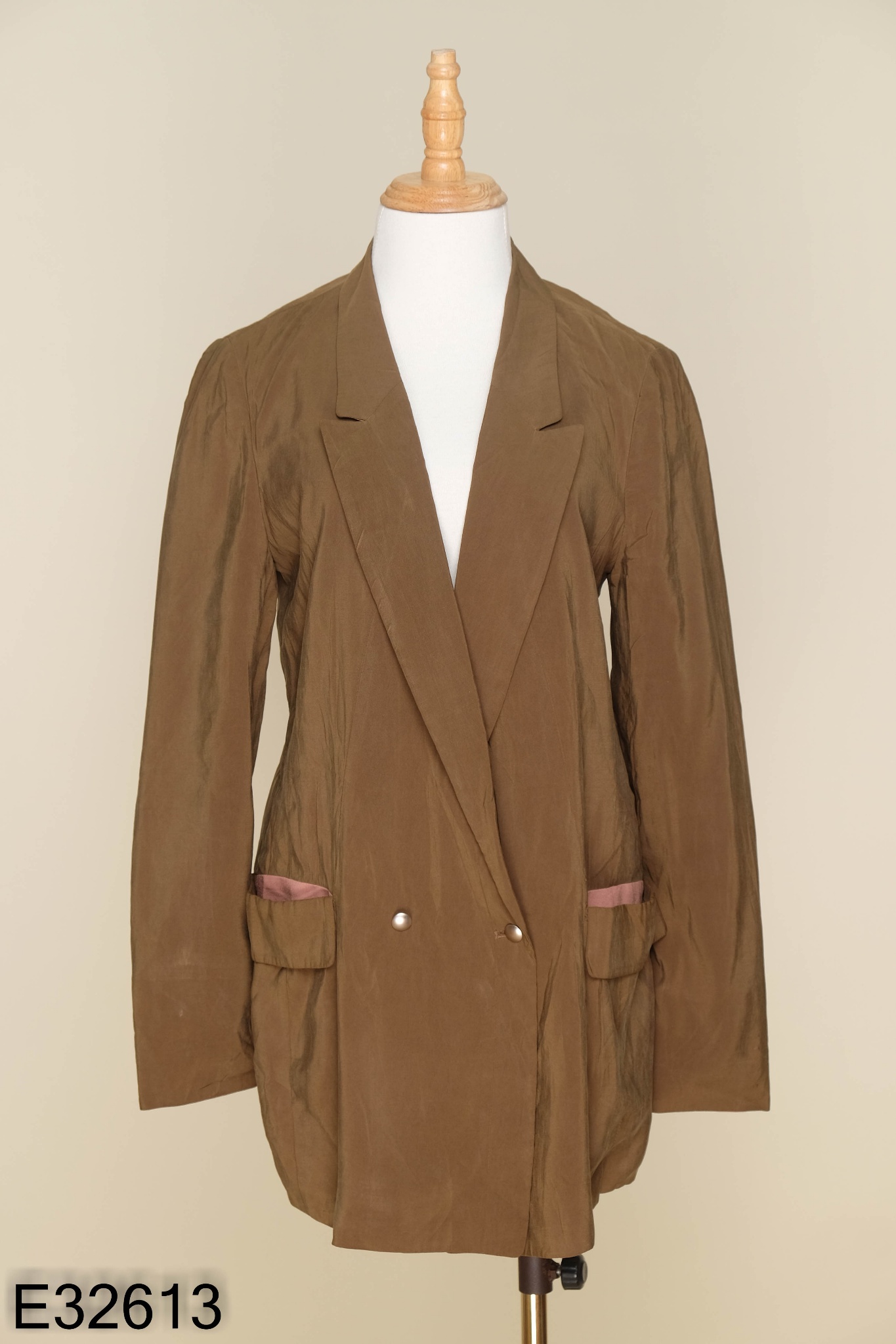 Áo khoác blazer THE TIL BURY xanh rêu