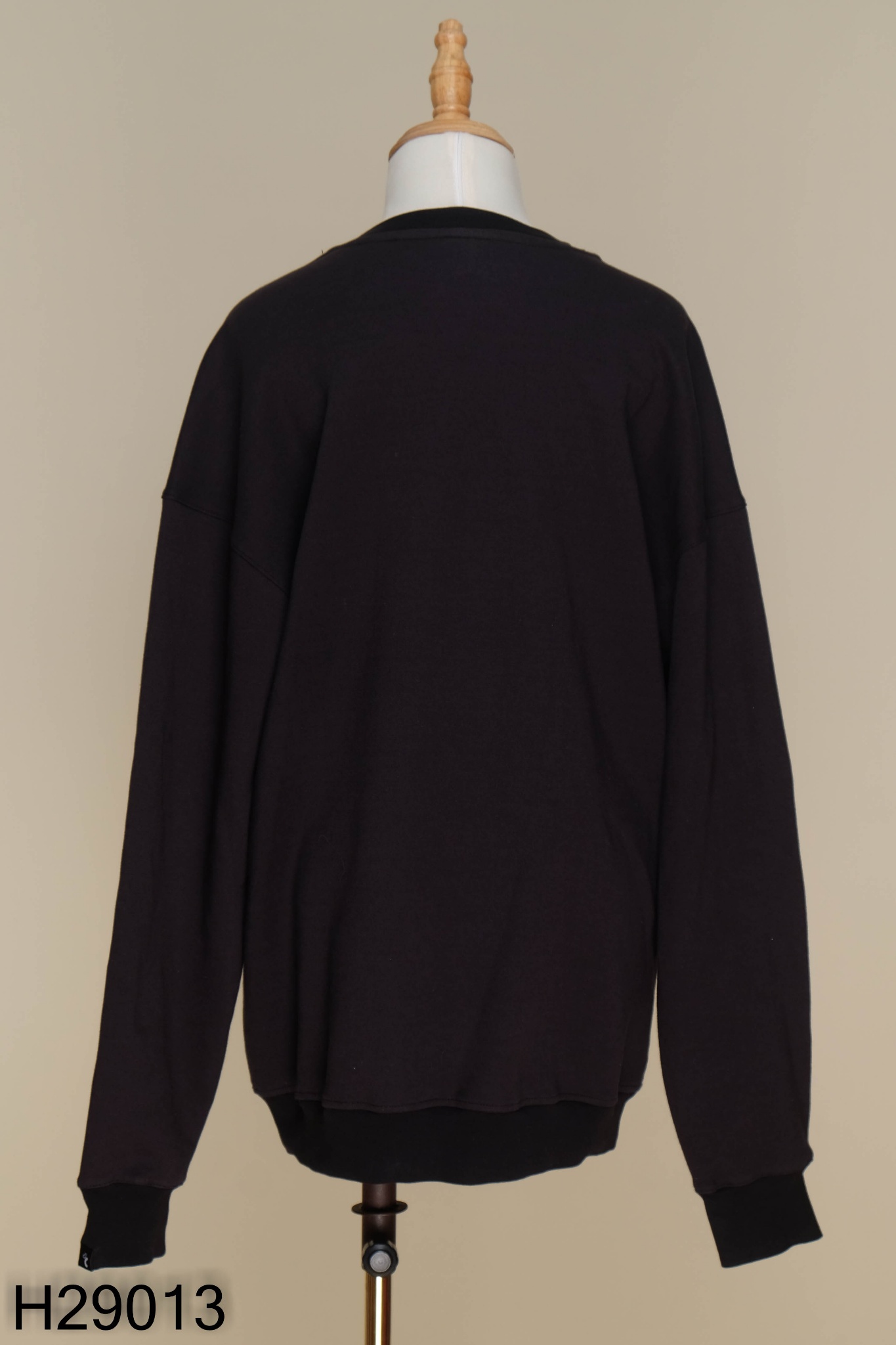 Áo sweater CITY CYCLE nỉ đen họa tiết