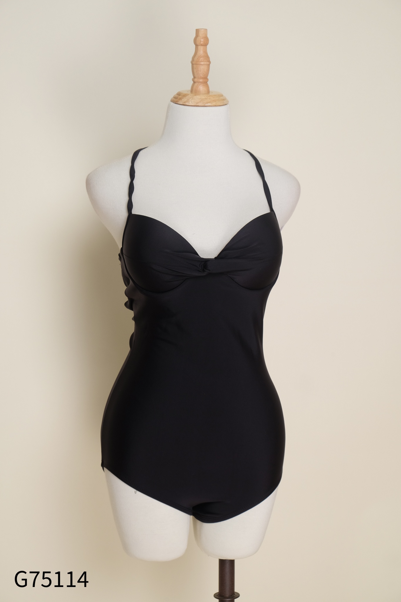 Bikini đen phối dây