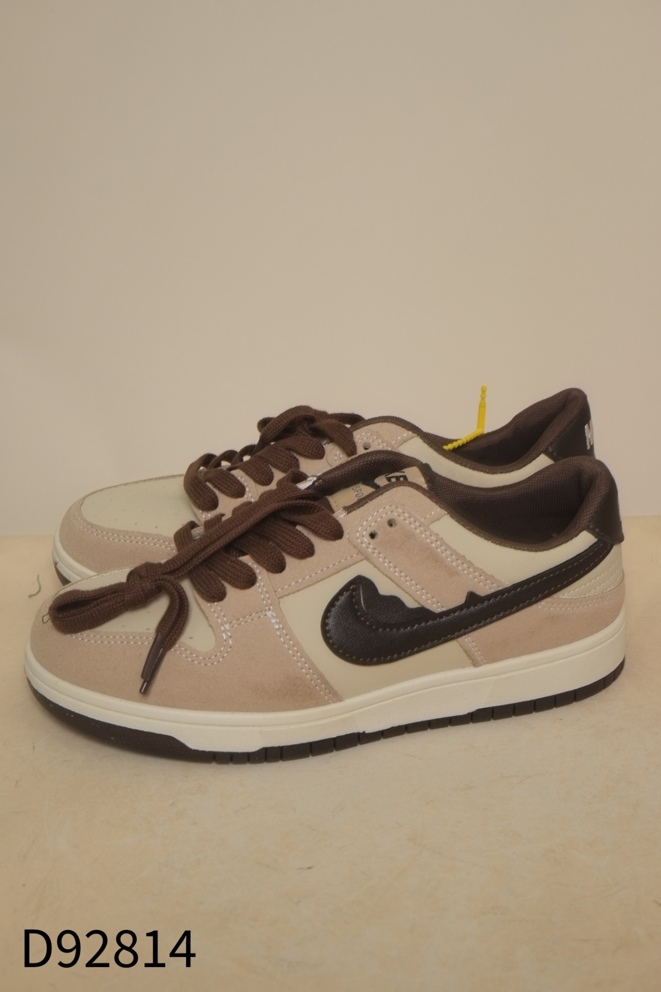 NEW giày sneakers nâu be keke