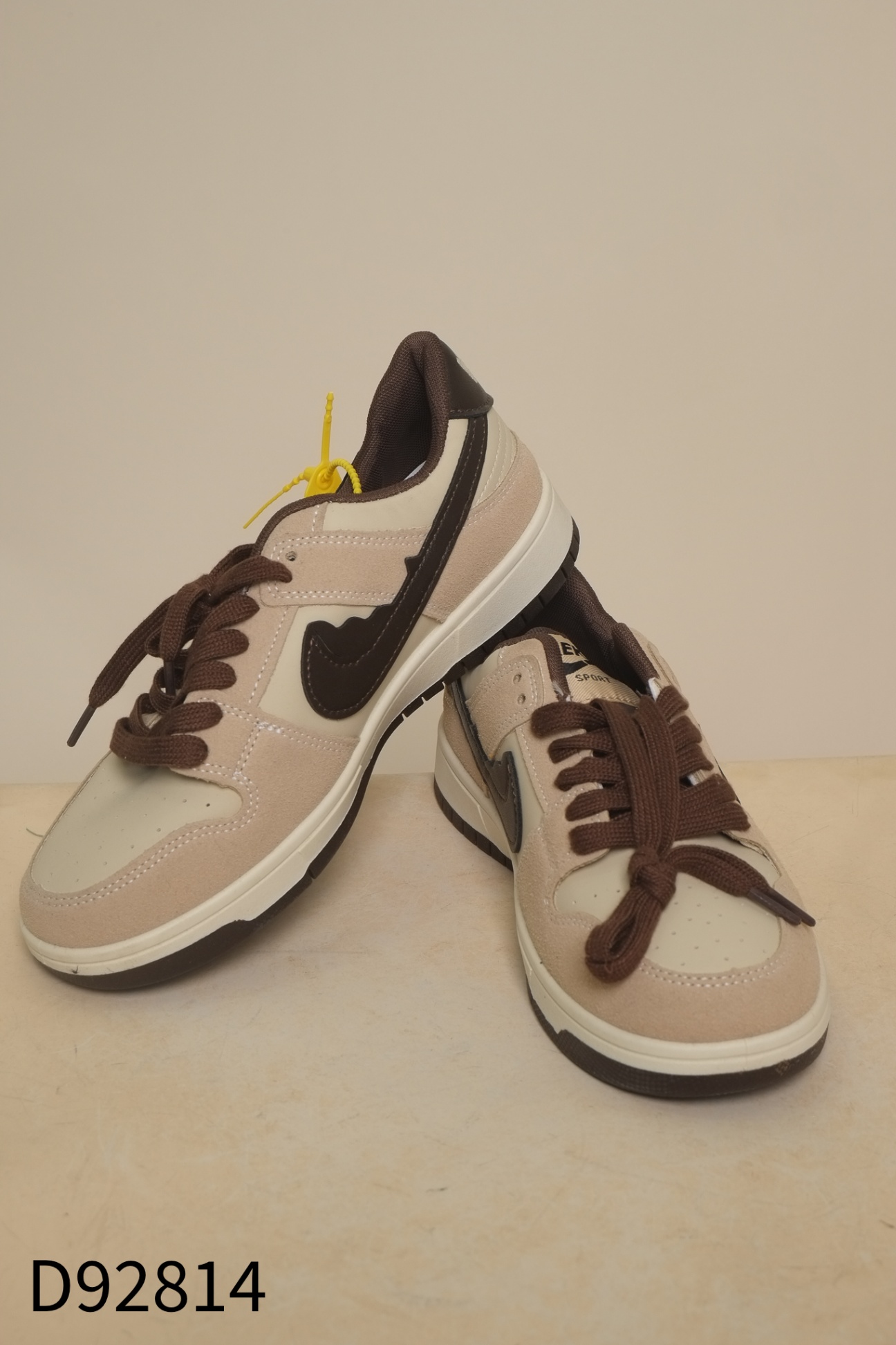 NEW giày sneakers nâu be keke