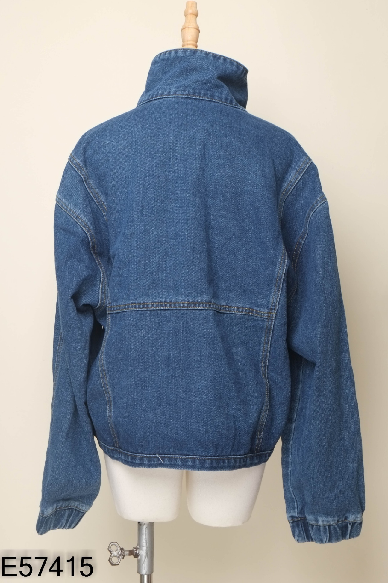 NEWTAG Áo khoác jeans xanh đậm