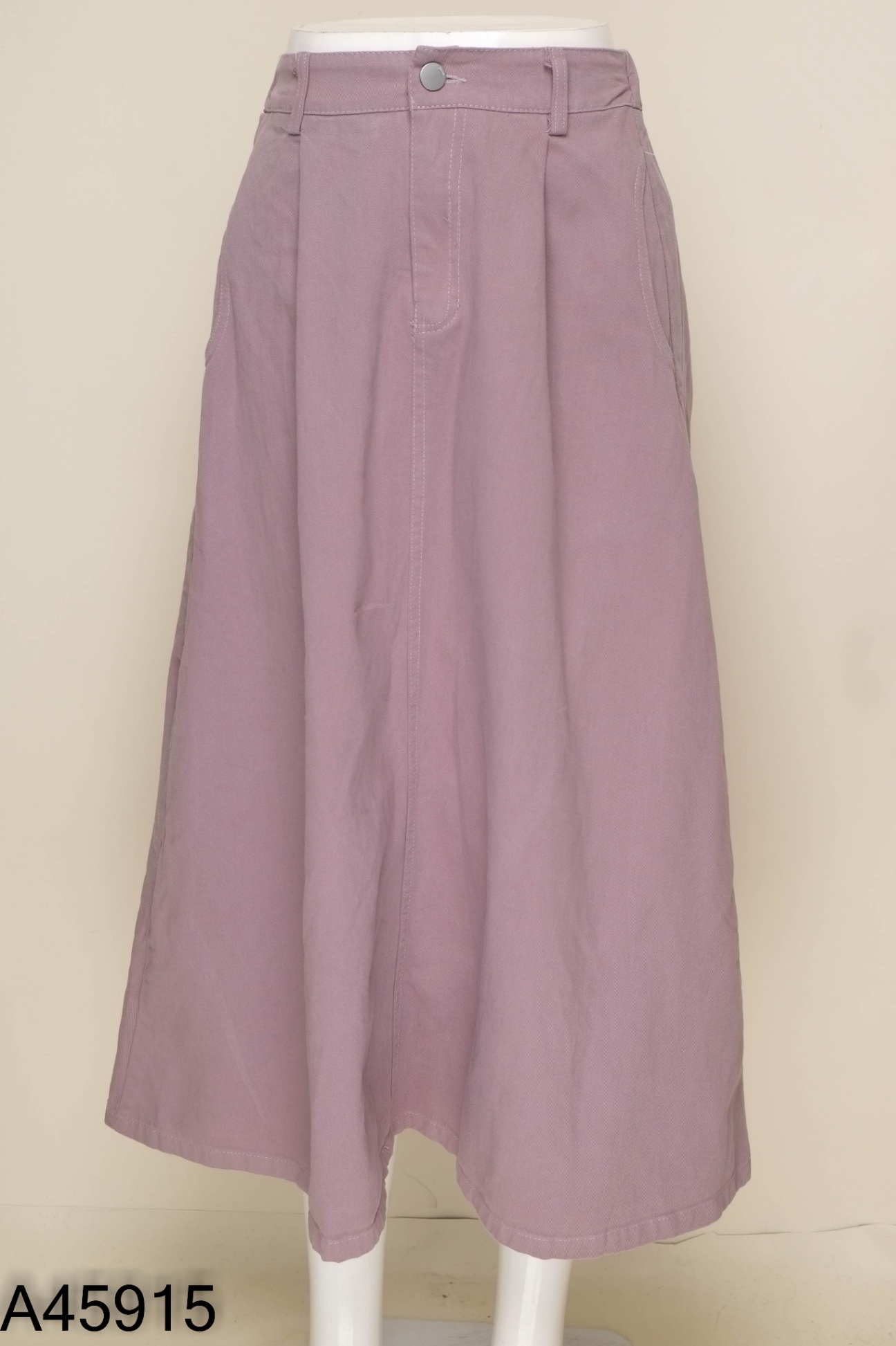 Chân váy jeans tím trơn