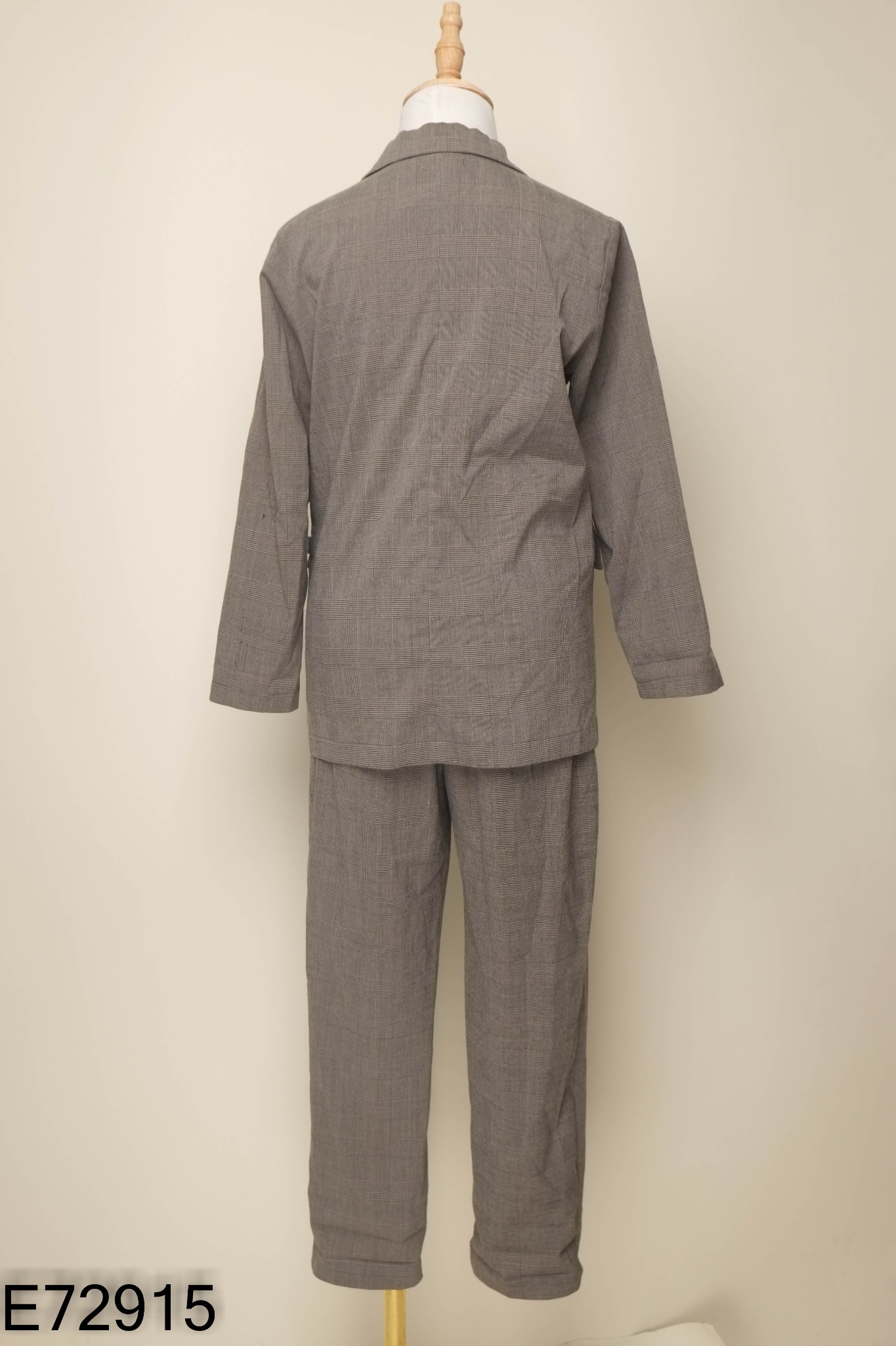 SET Blazer xám kẻ be + quần dài