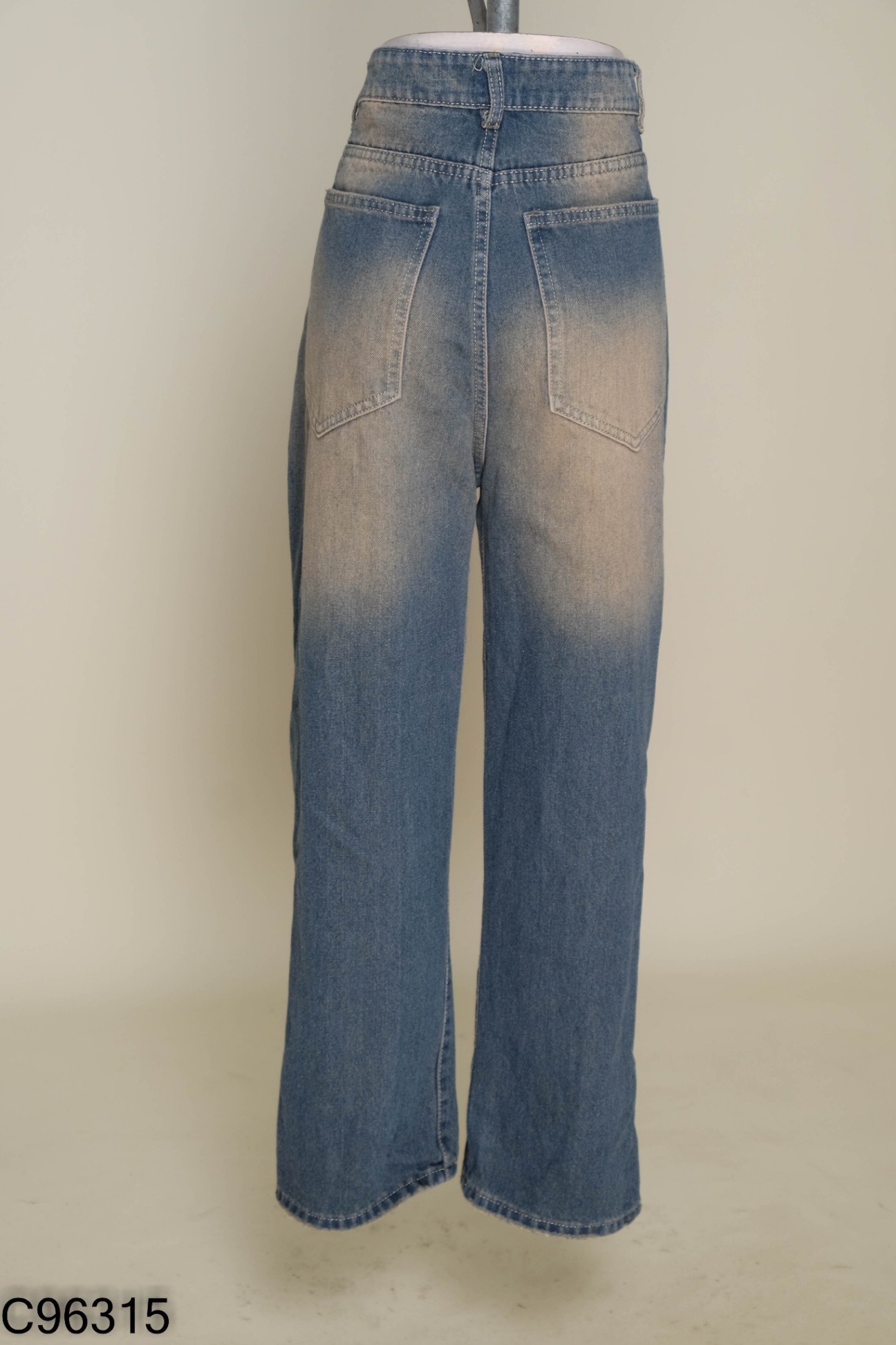 Quần jeans xanh nâu
