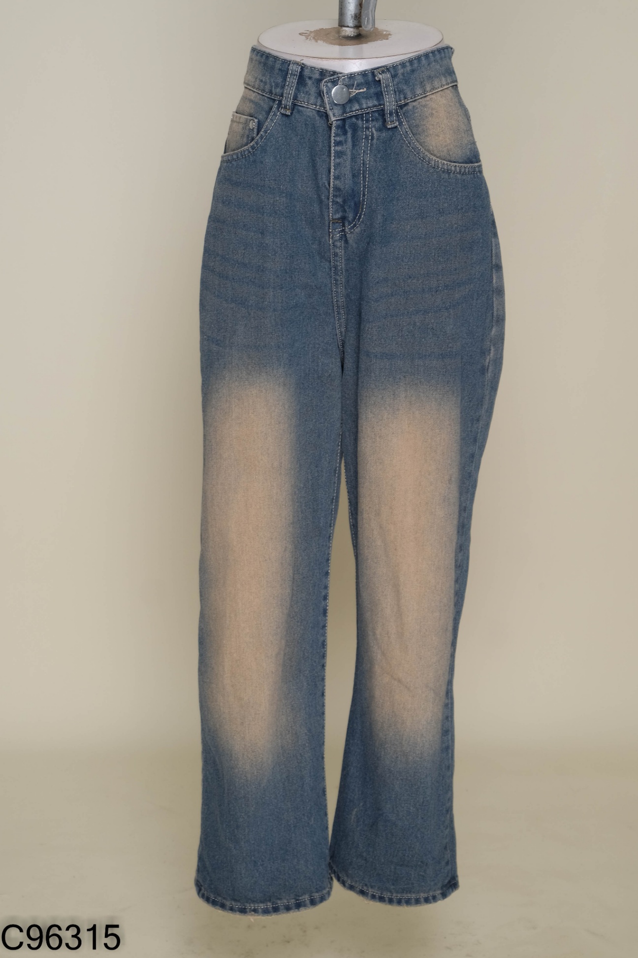 Quần jeans xanh nâu