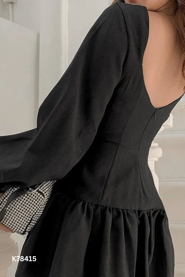 Jumpsuit đen trơn