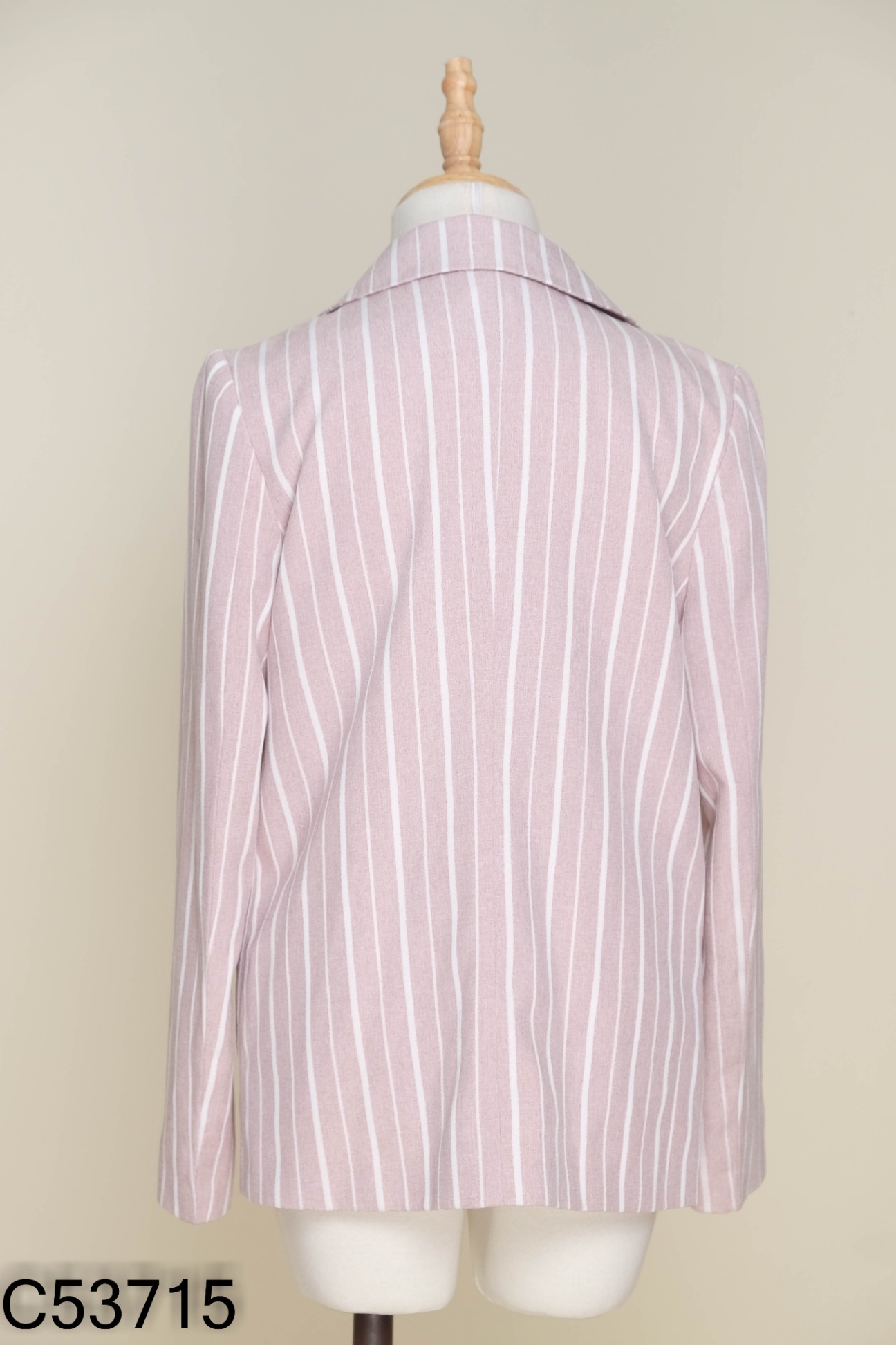 Áo blazer COSMO DESIGN hồng sọc