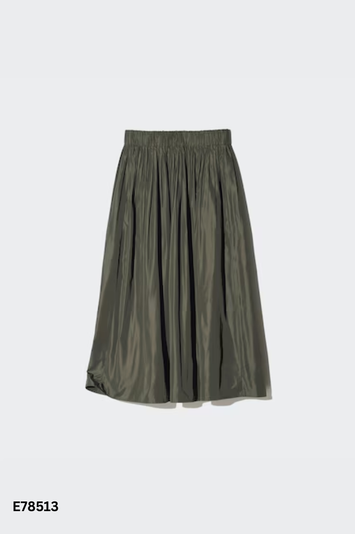 Chân váy UNIQLO xanh rêu