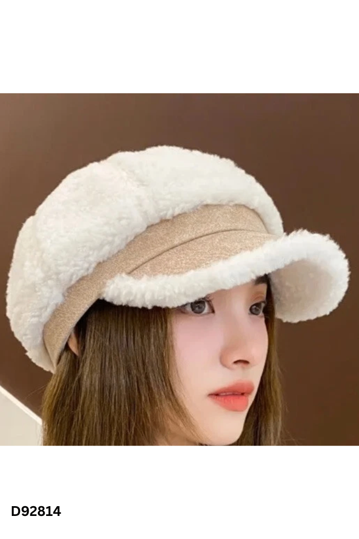 Mũ beret lông be