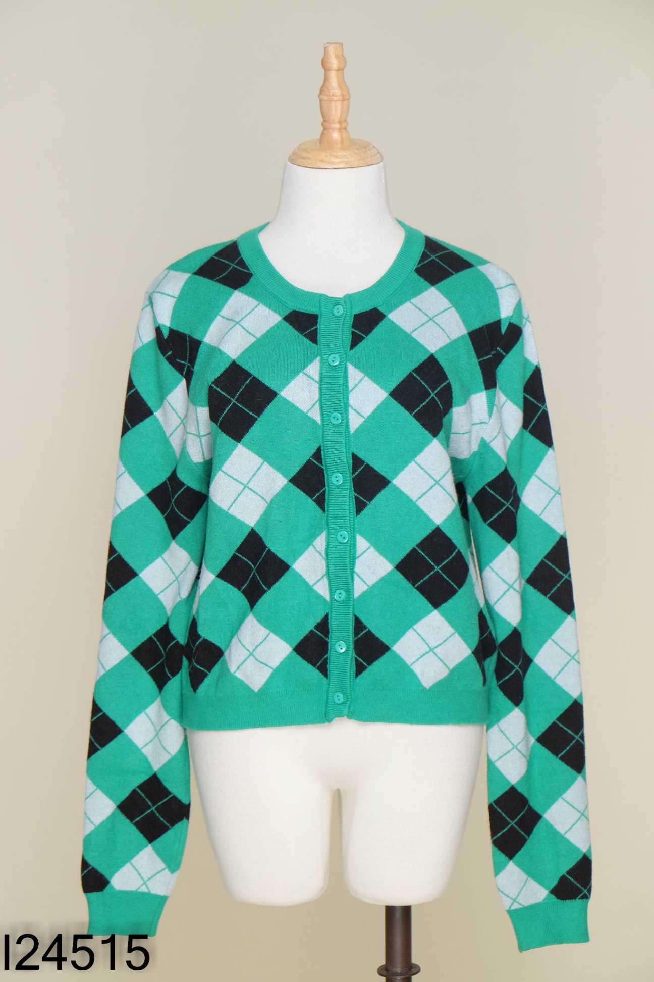 Cardigan len xanh đen