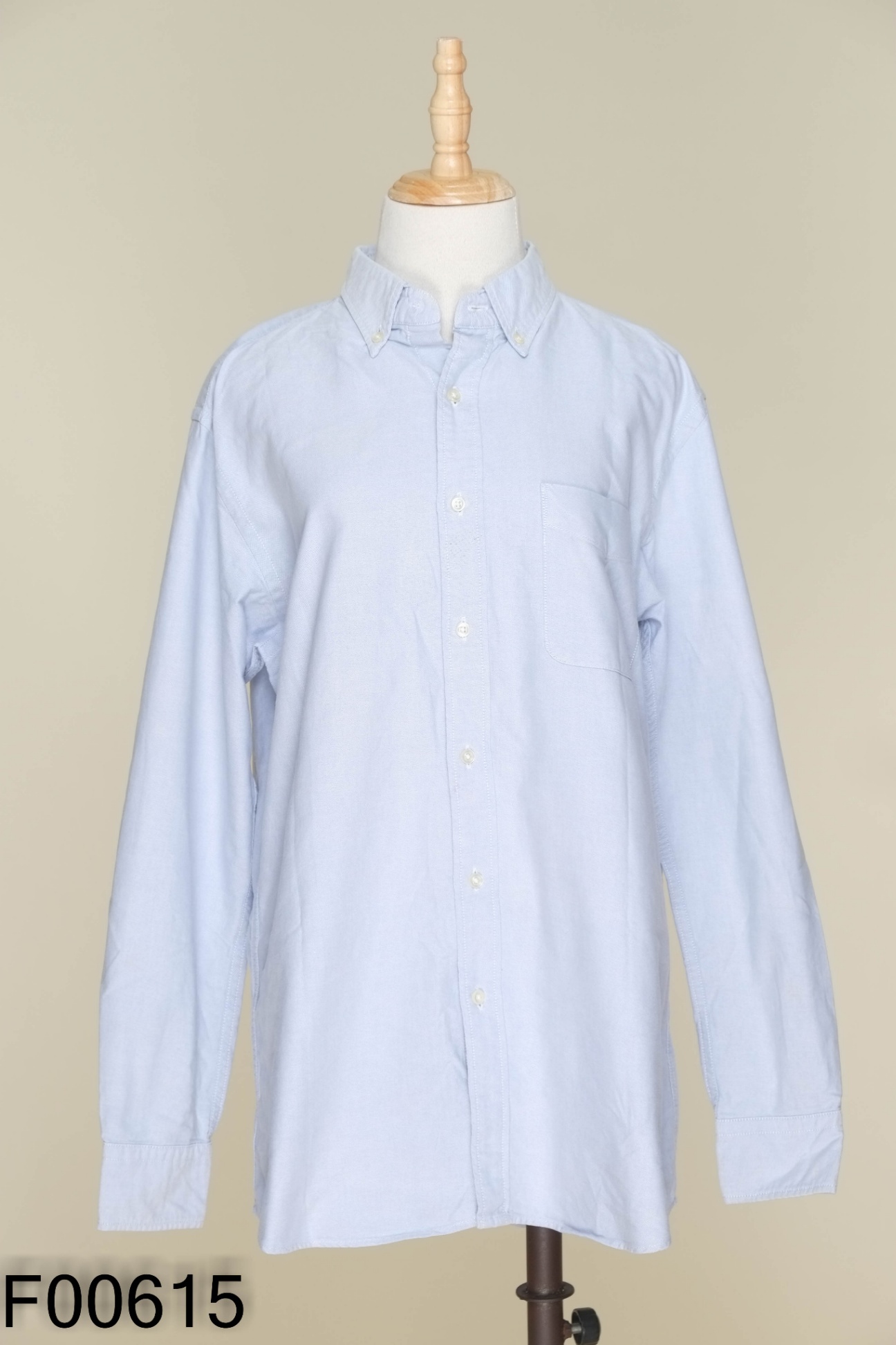 Áo sơ mi UNIQLO xanh trơn