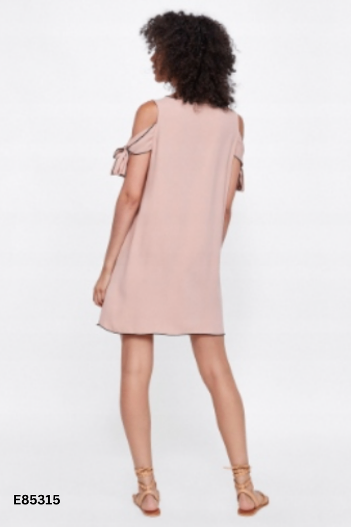 Váy be viền đen (ZARA xuất)