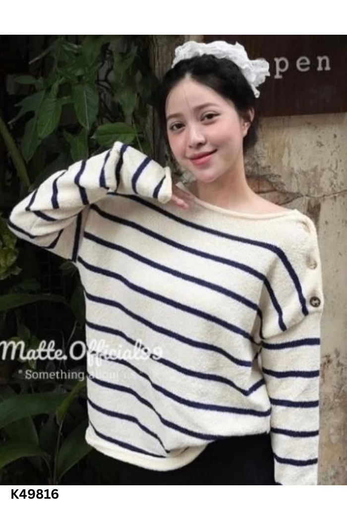 NEWTAG Áo be kẻ xanh