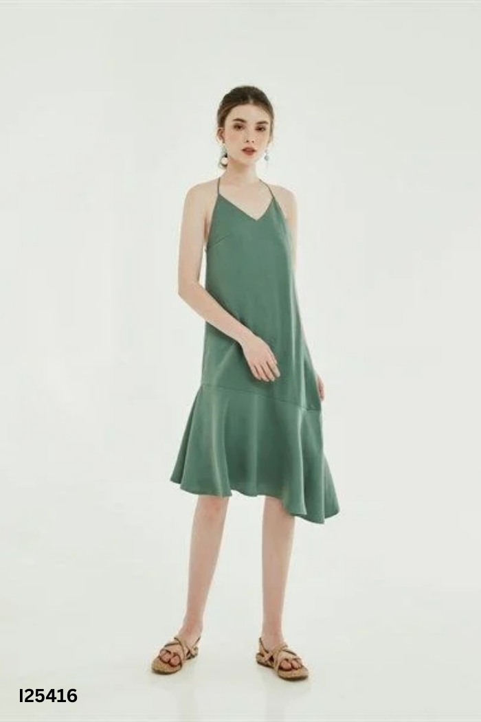 Váy ADORE DRESS lụa xanh
