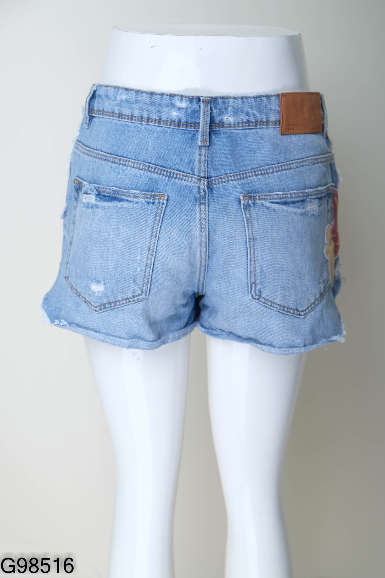 Quần short ZARA jeans xanh