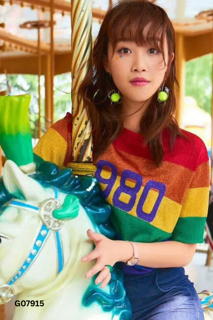 Áo nhũ kẻ màu sắc