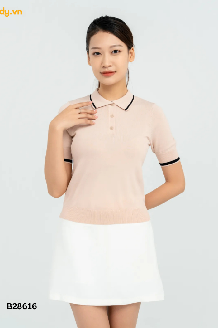 Áo polo YODY be viền đen
