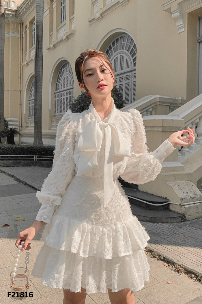 Váy nhỡ EDINI trắng trơn