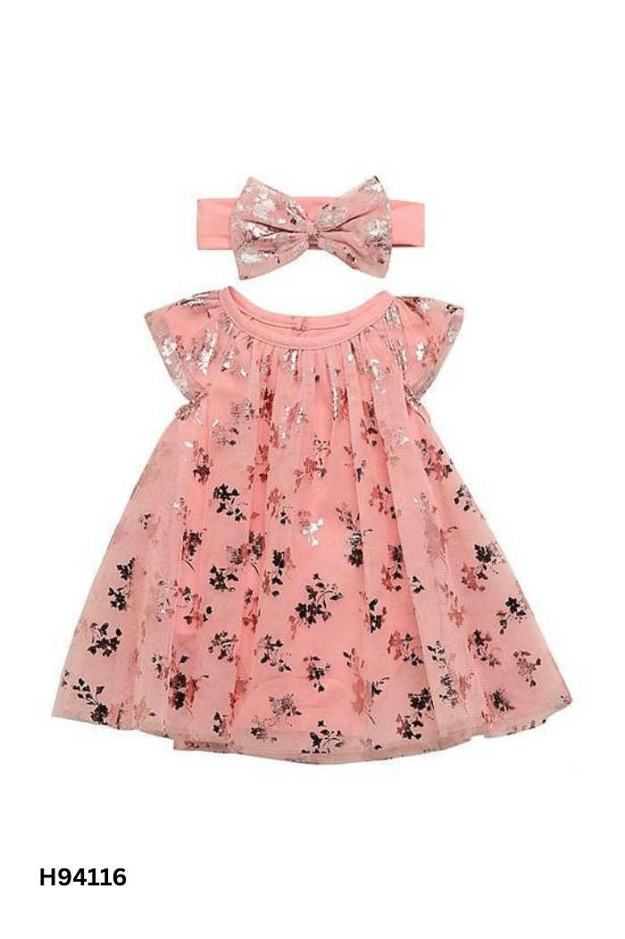váy lưới hồng kids