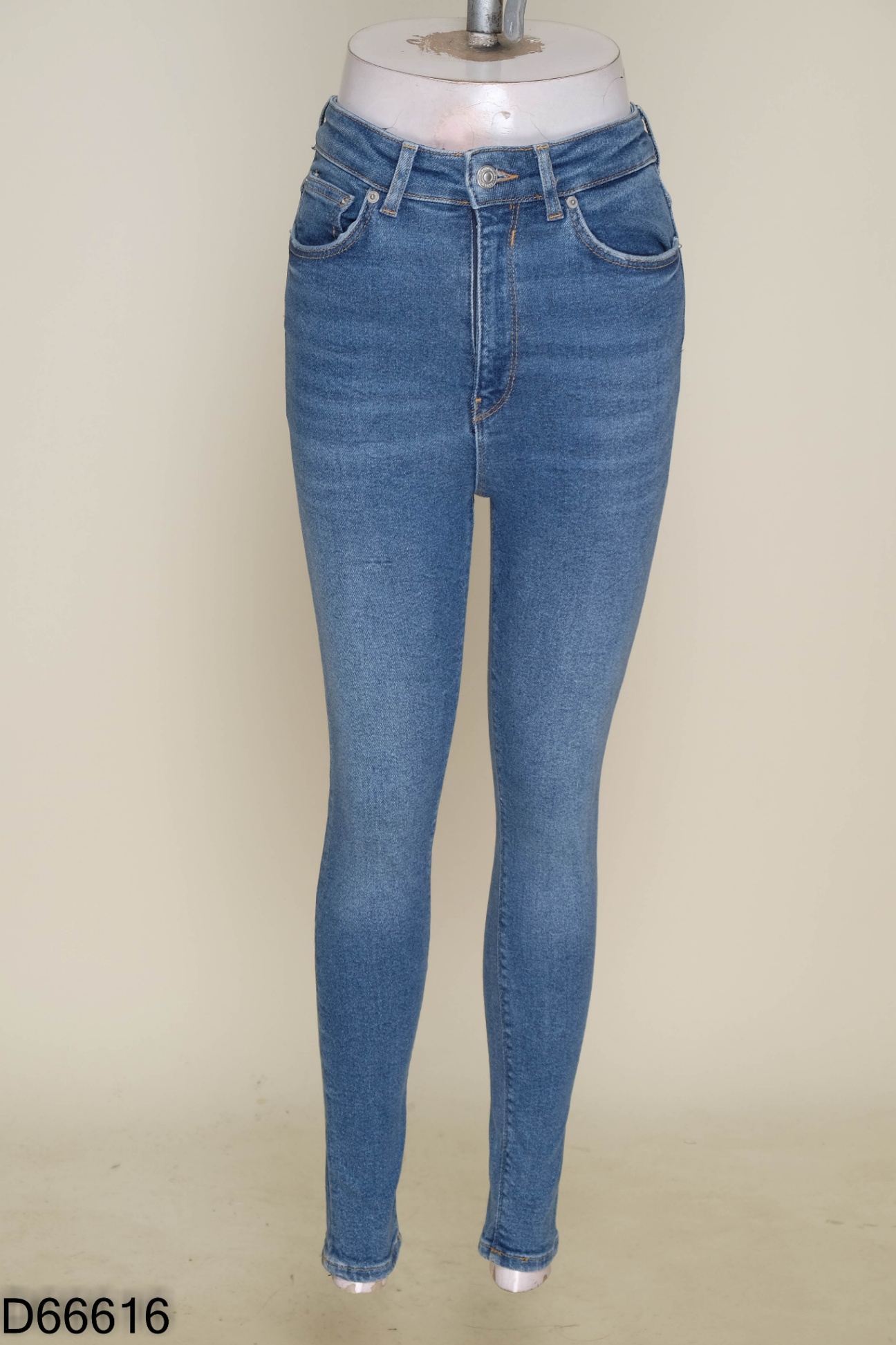 Quần jeans ZARA xanh trơn