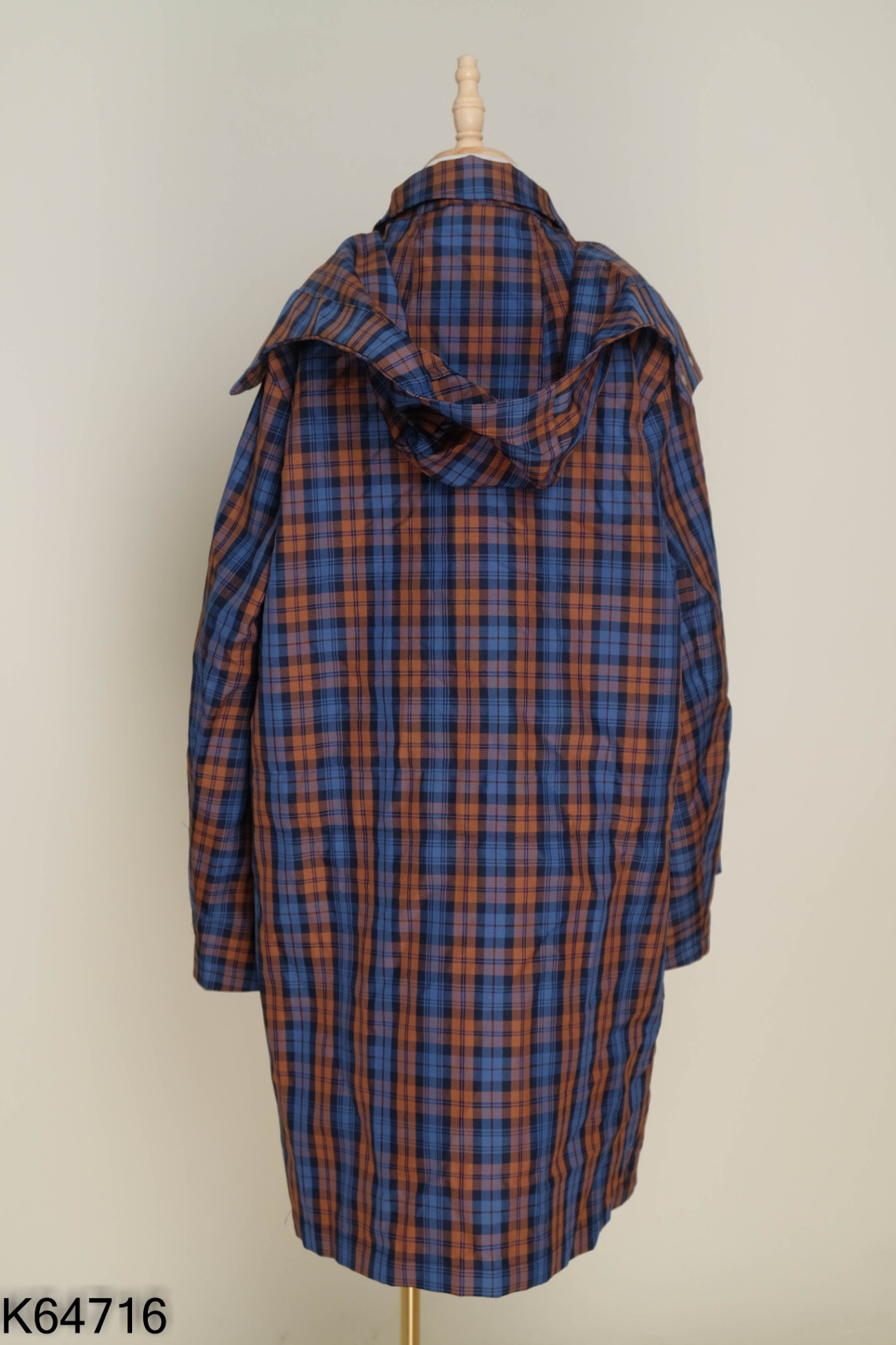 NEWTAG Áo khoác ZARA xanh kẻ xanh