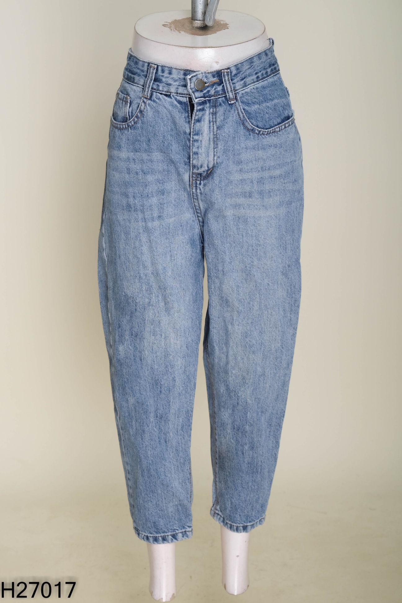 Quần baggy jeans xanh