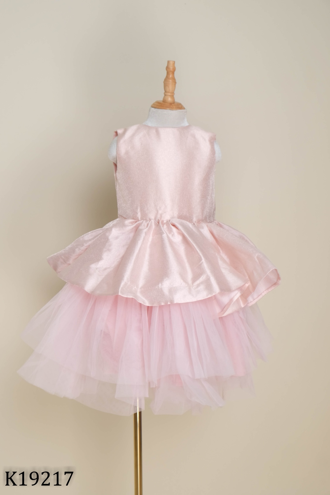 Váy hồng phối lưới KIDS