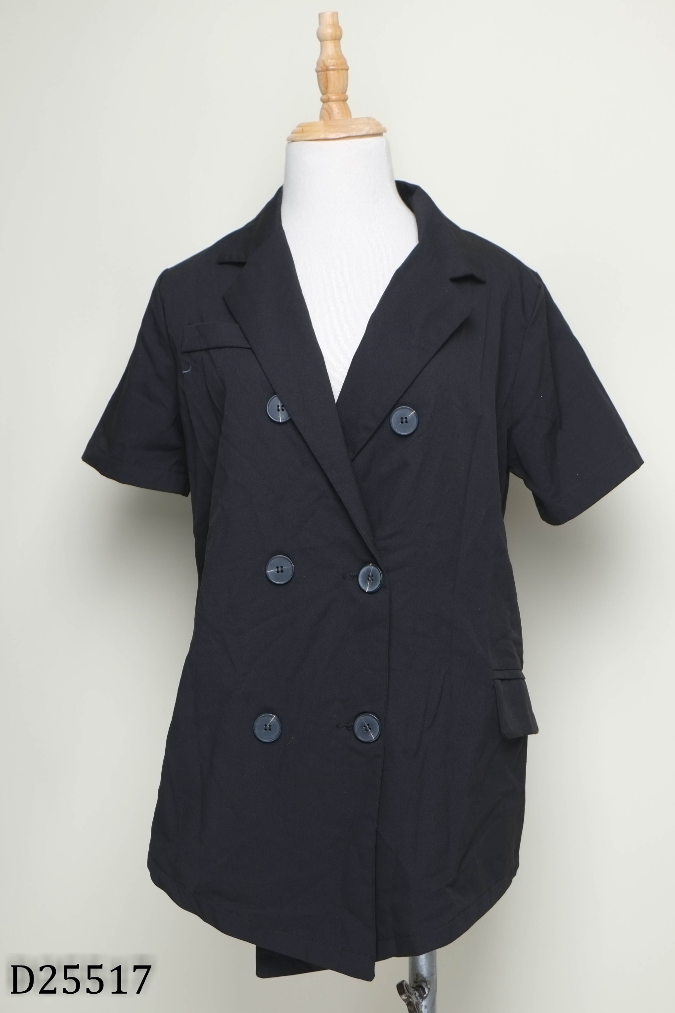 NEWTAG Áo blazer đen trơn