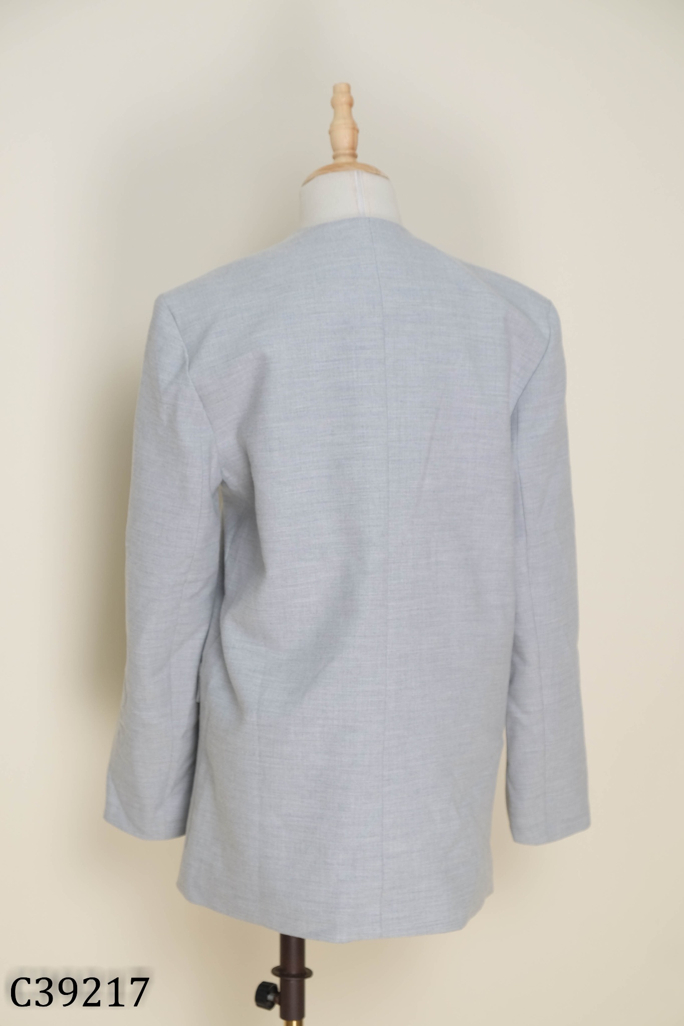 NEWTAG Blazer K CLOSET xám trơn