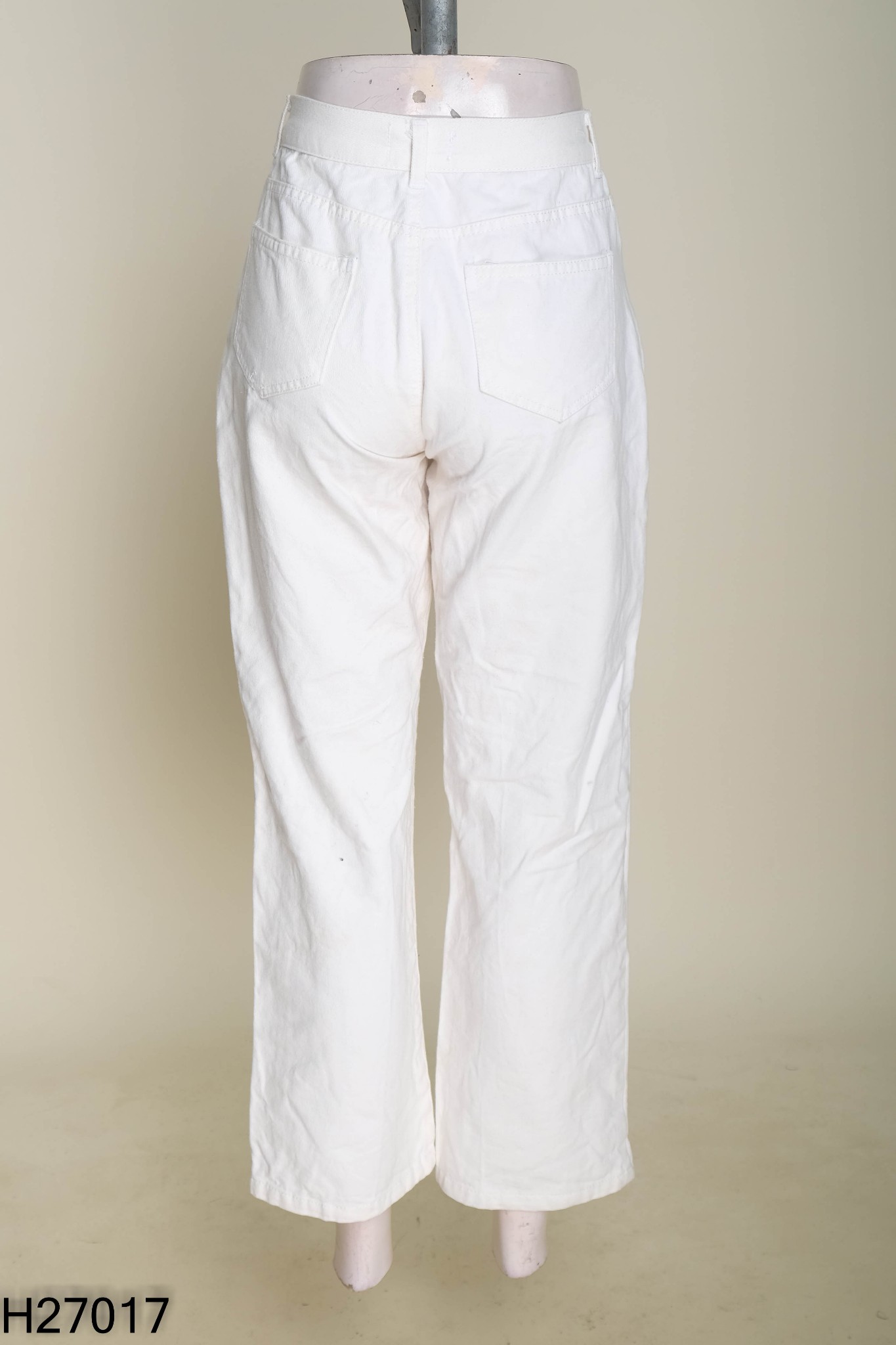 Quần jeans trắng trơn