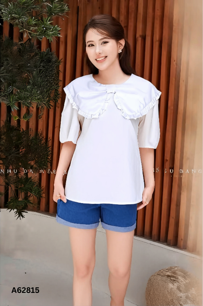 Áo trắng nơ