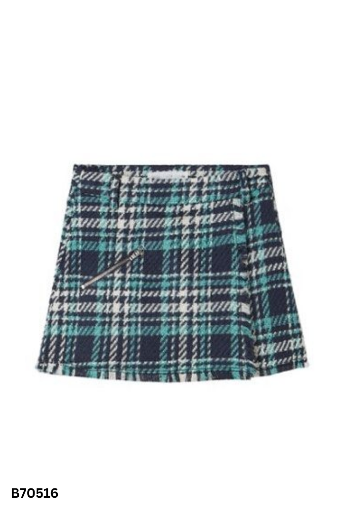 Chân váy ZARA kẻ xanh
