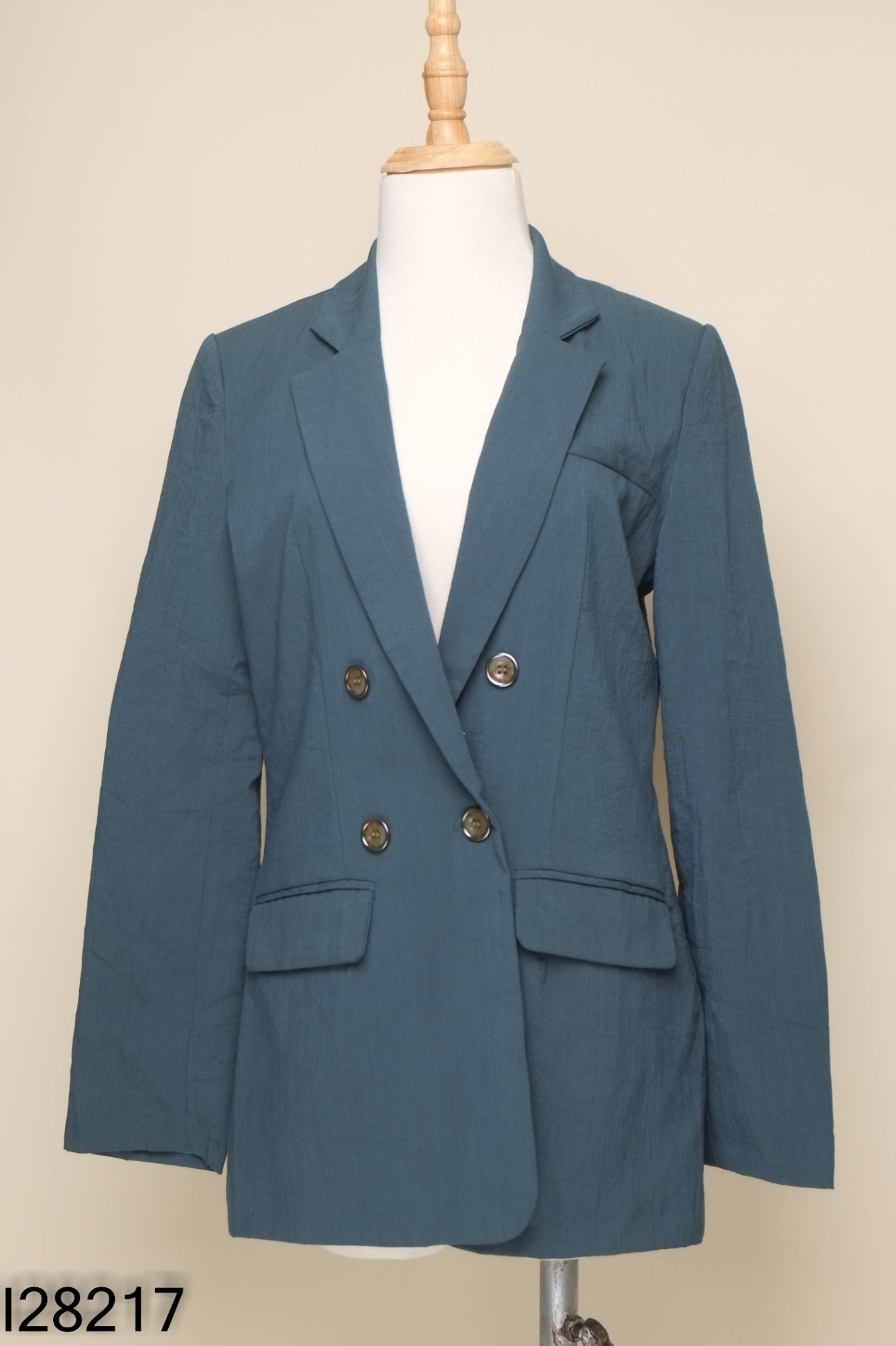 Set áo khoác blazer xanh+quần
