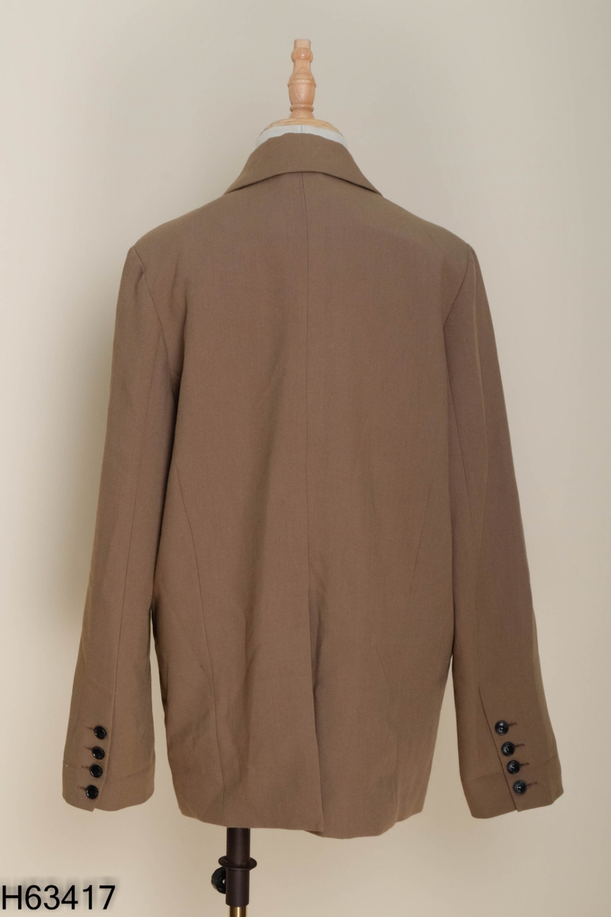 Blazer nâu trơn