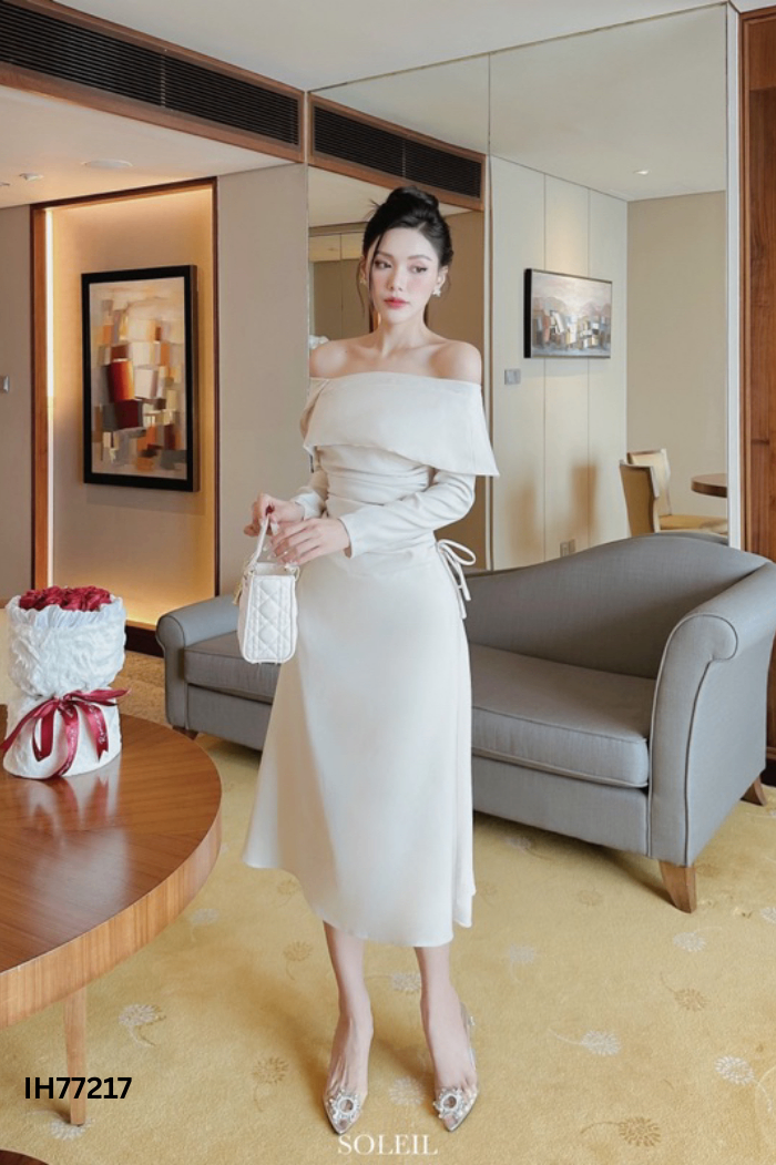 Váy SOLEIL ROOM be trễ vai