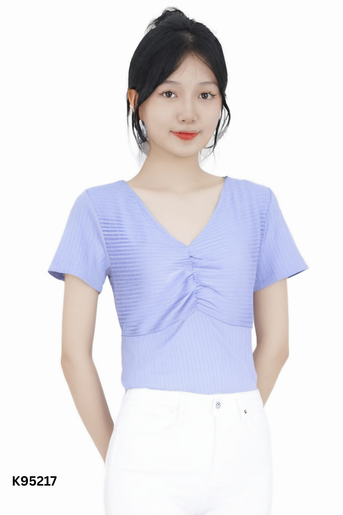 Áo xanh TU BY CATU dúm ngực
