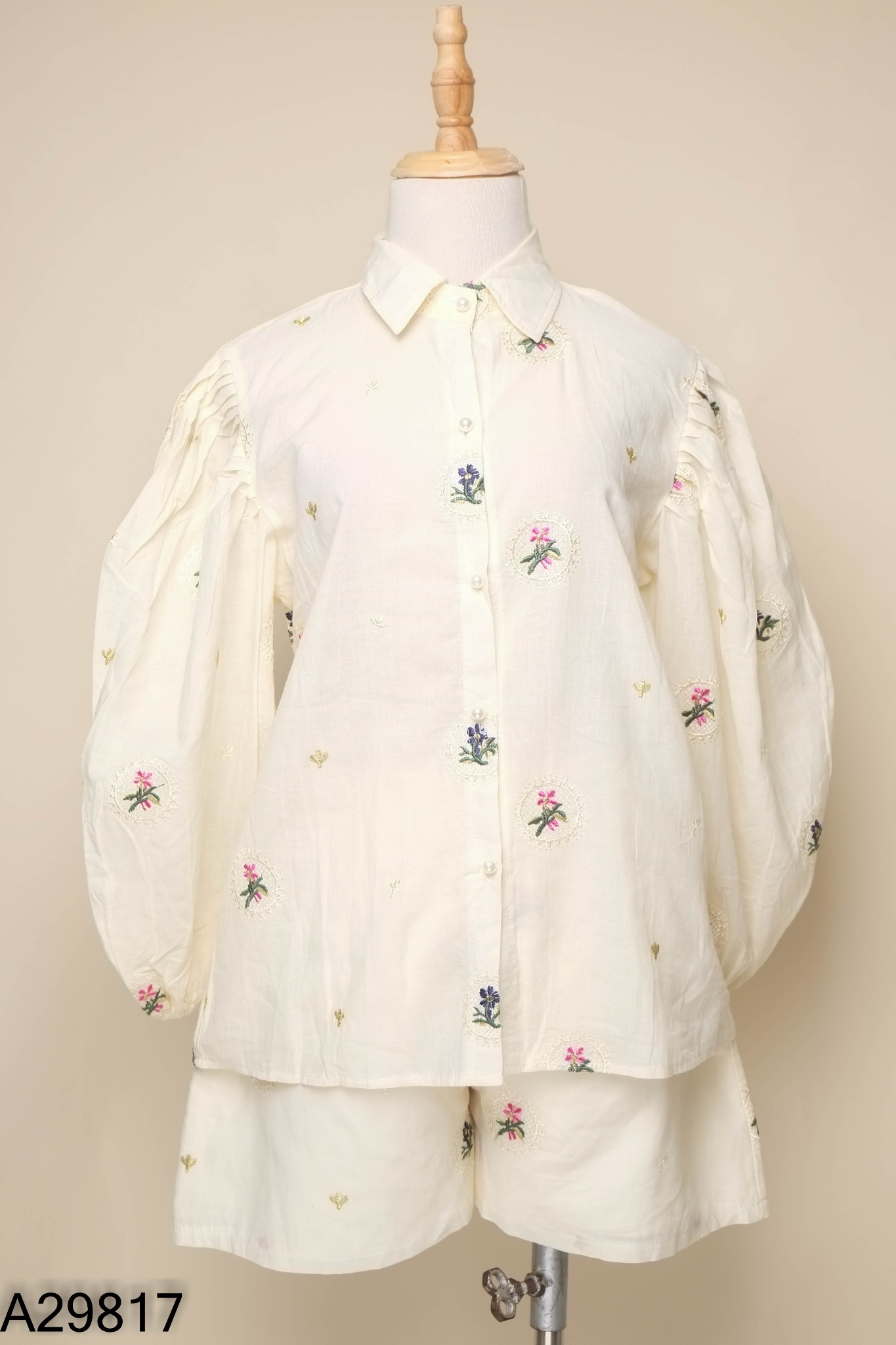 SET Áo be thêu hoa + quần short