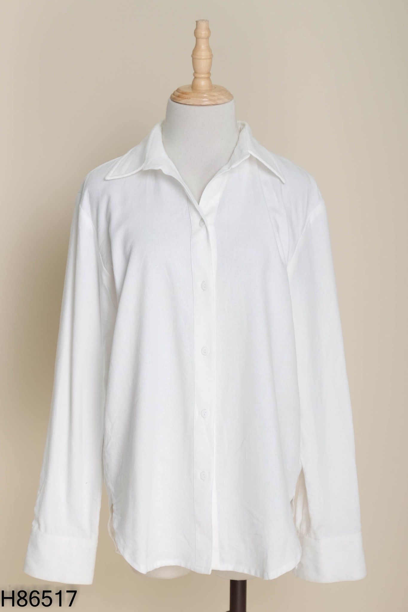 Áo sơ mi linen AVEC STUDIOS trắng