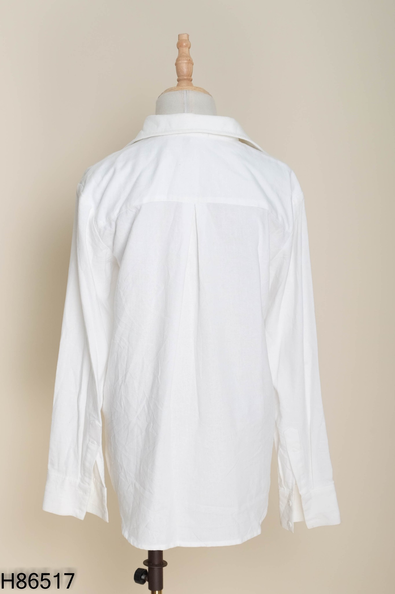 Áo sơ mi linen AVEC STUDIOS trắng