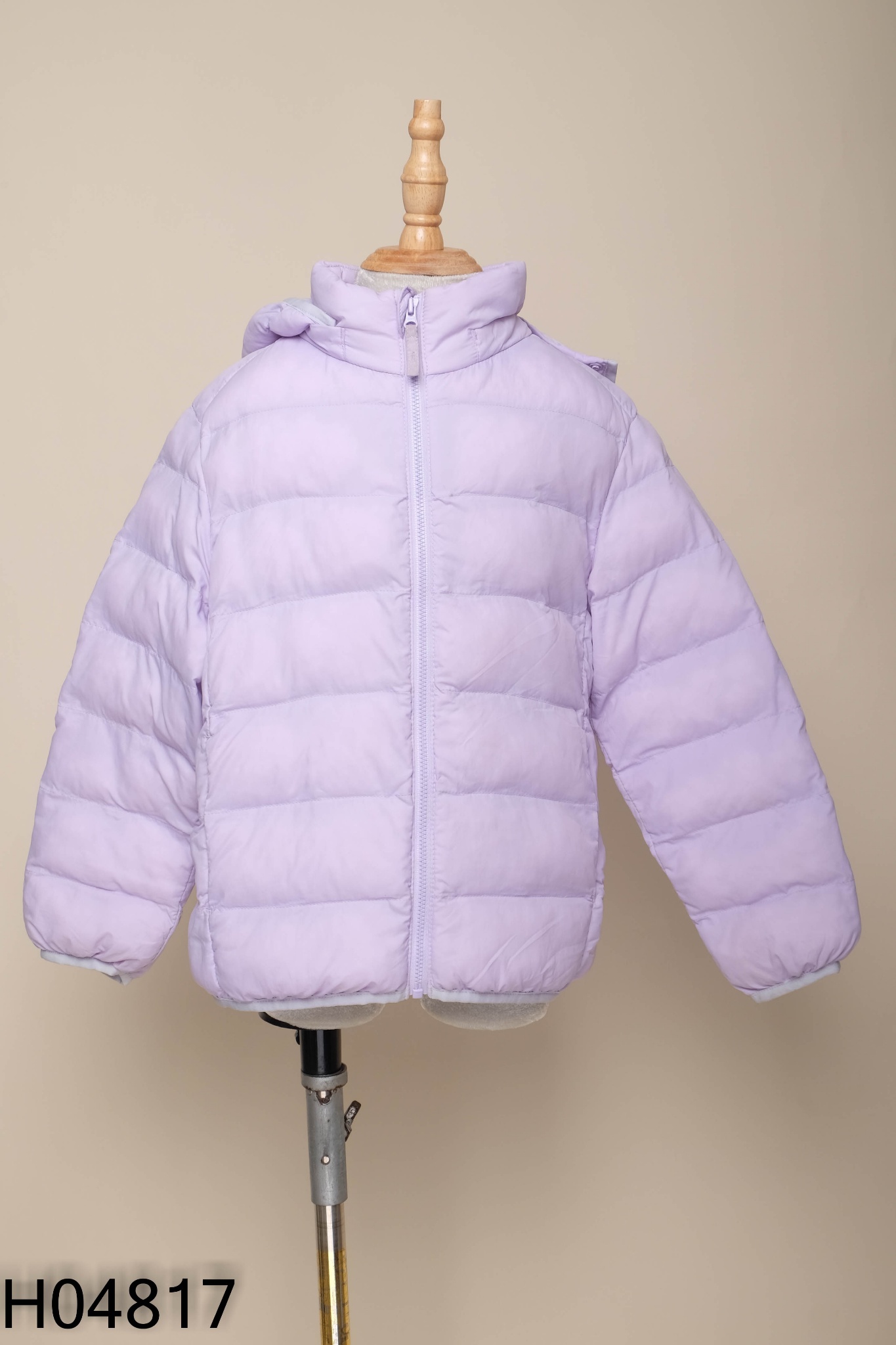 Áo UNIQLO tím phao KIDS