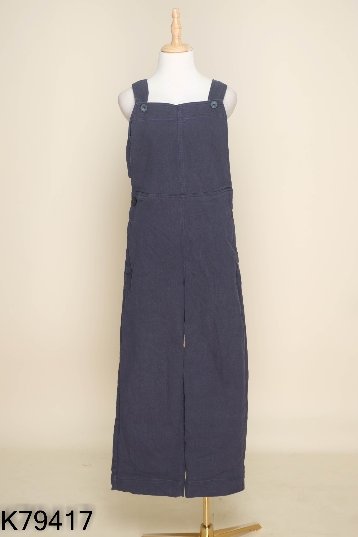 Yếm quần jean URBAN REVIVO xanh đen