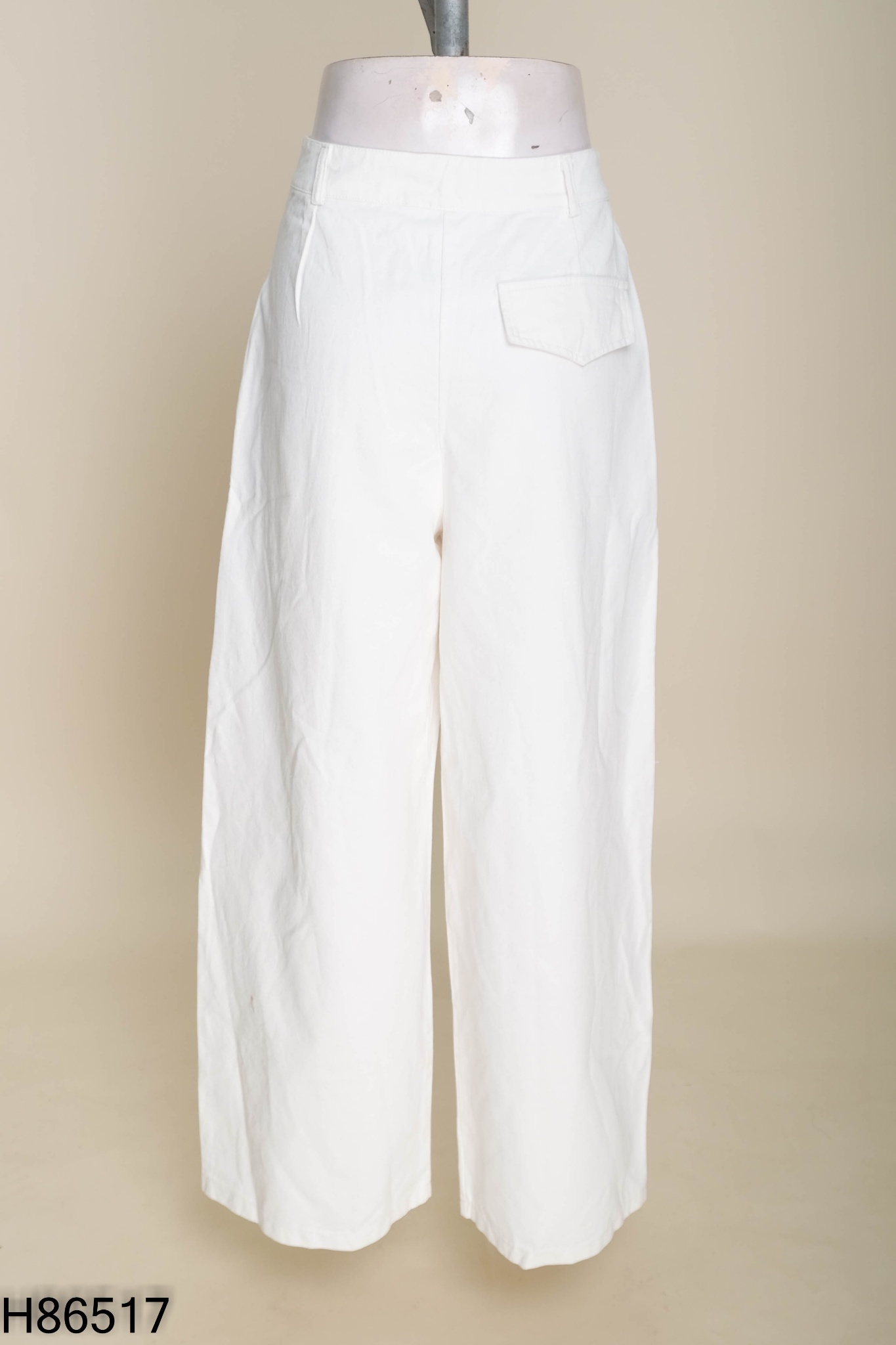 Quần jeans FLOREAL trắng ống rộng