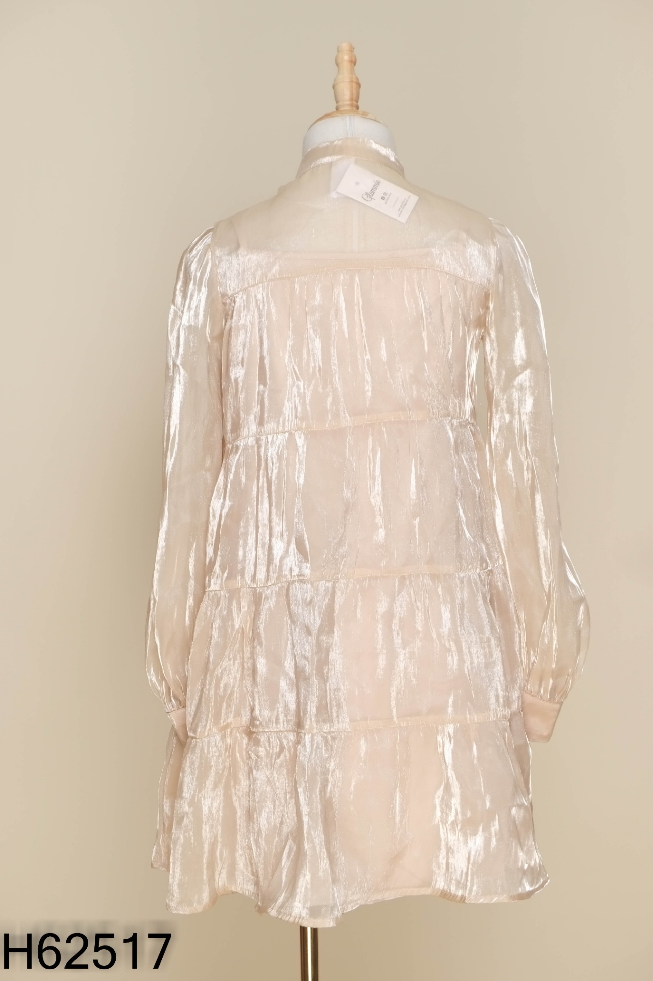 Váy babydoll nâu be +lót