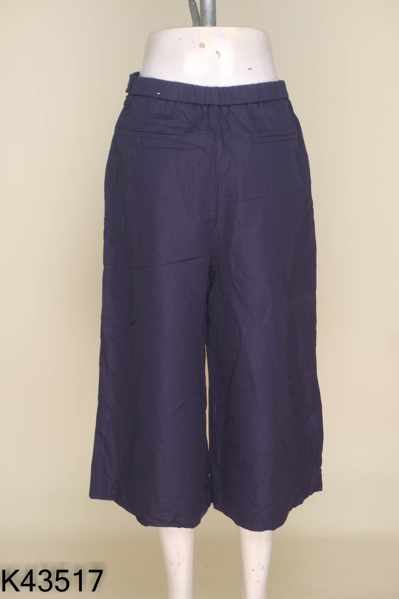Quần culottes xanh than