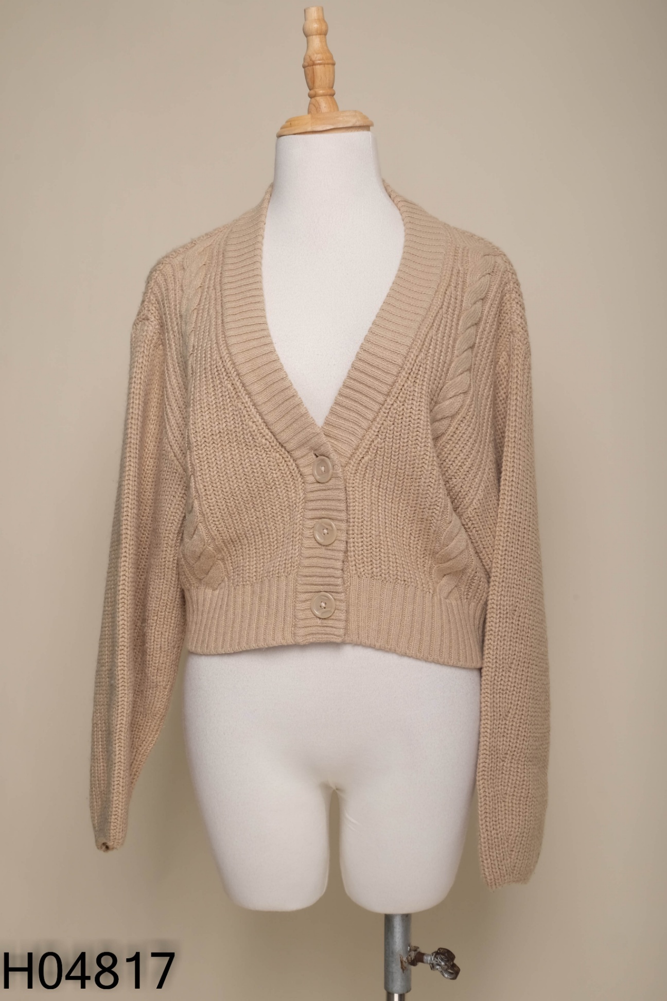 Cardigan len HM nâu